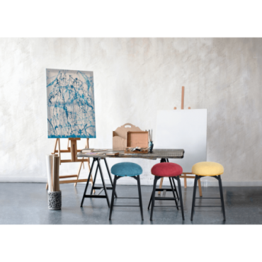 TABOURET MACARON Rouge