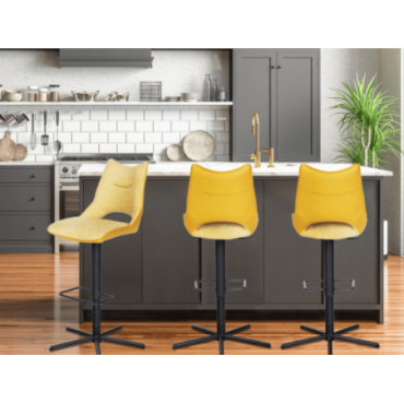 TABOURET PISTON FURTIF Jaune