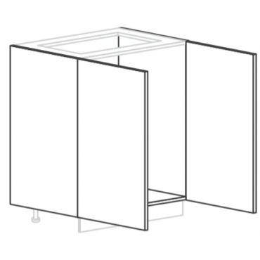 Bas sous evier 2 portes